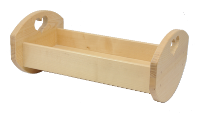 lit de poupee en bois - jeu en bois - Fabrication Française
