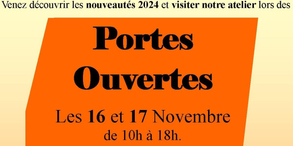 Portes Ouvertes les 16 et 17 Novembre 2024